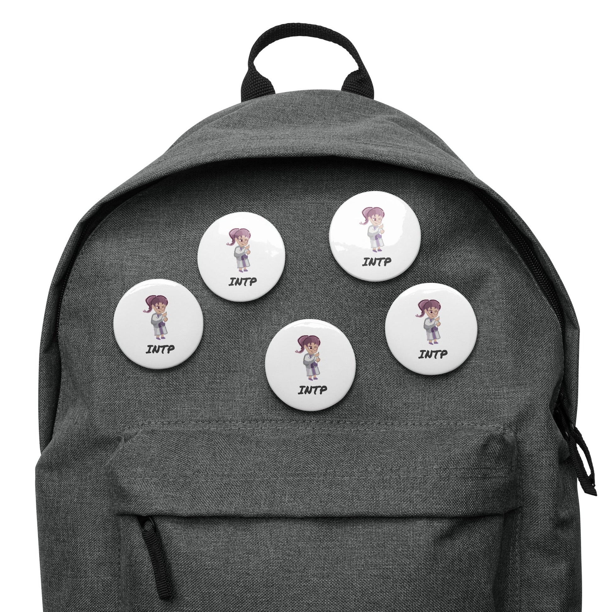 INTP Pixel Art Pin Button Set: The Logical Explorer (5 - Pack) - MindGem