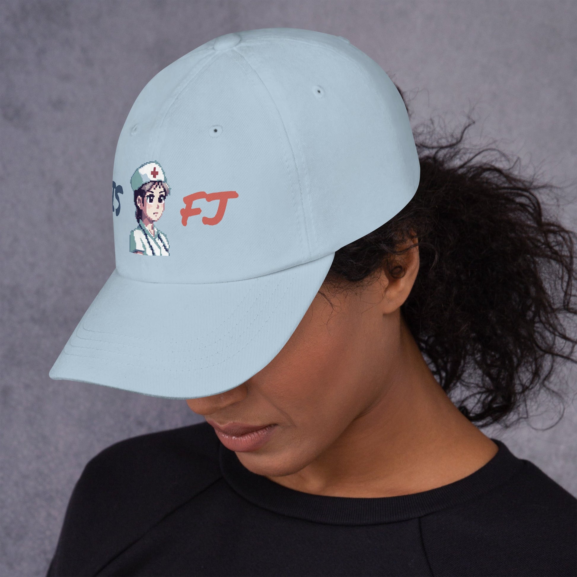 ISFJ Female Pixel Art Embroidered Dad Hat - MindGem