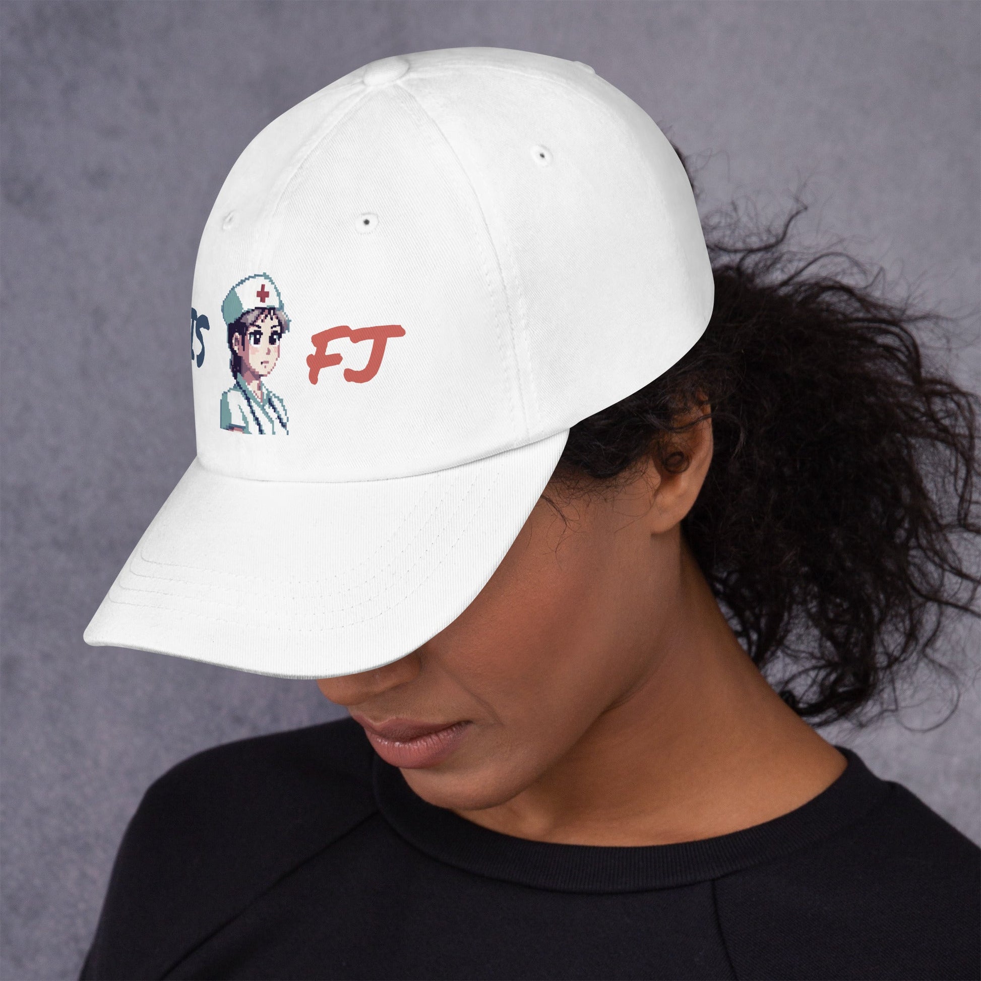 ISFJ Female Pixel Art Embroidered Dad Hat - MindGem
