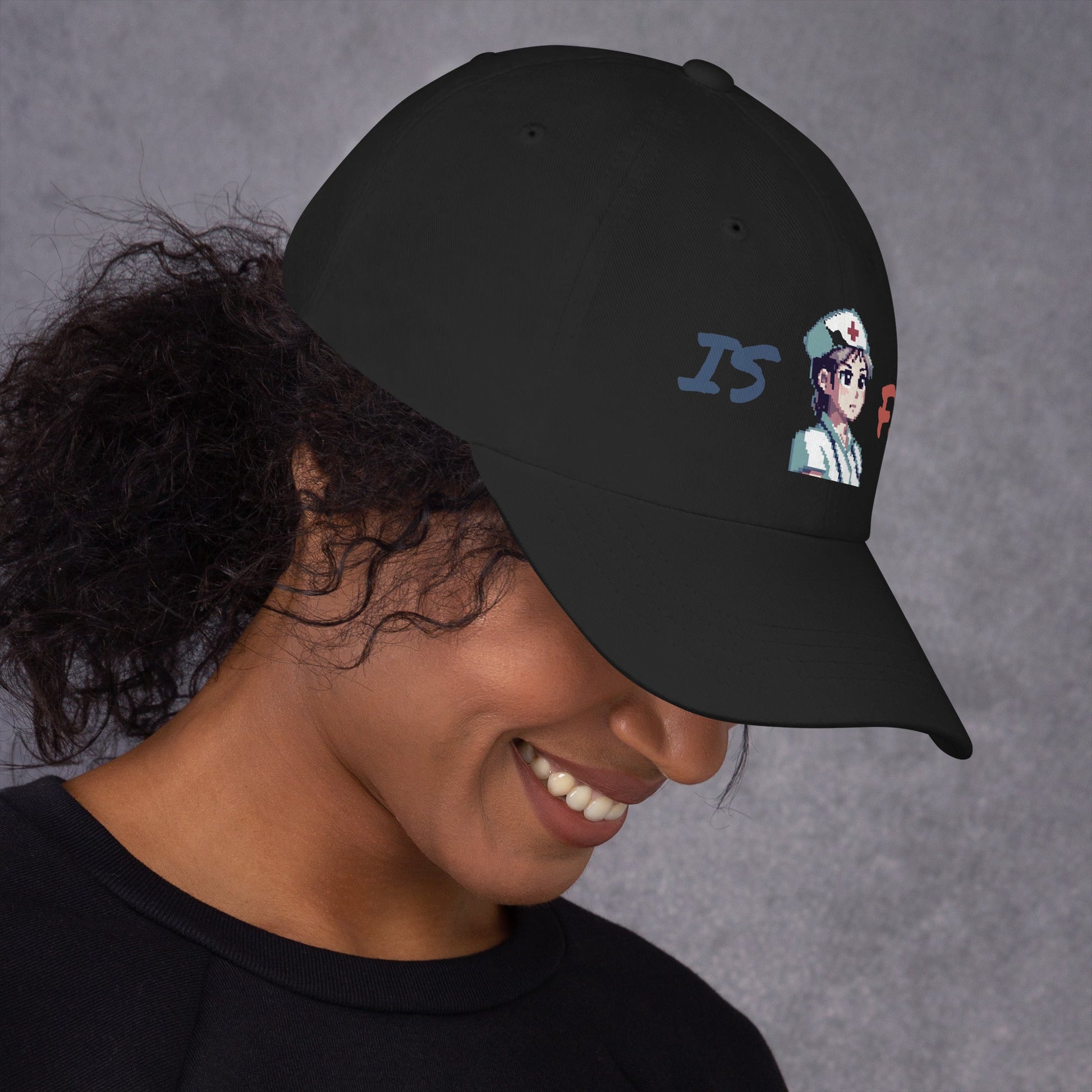 ISFJ Female Pixel Art Embroidered Dad Hat - MindGem