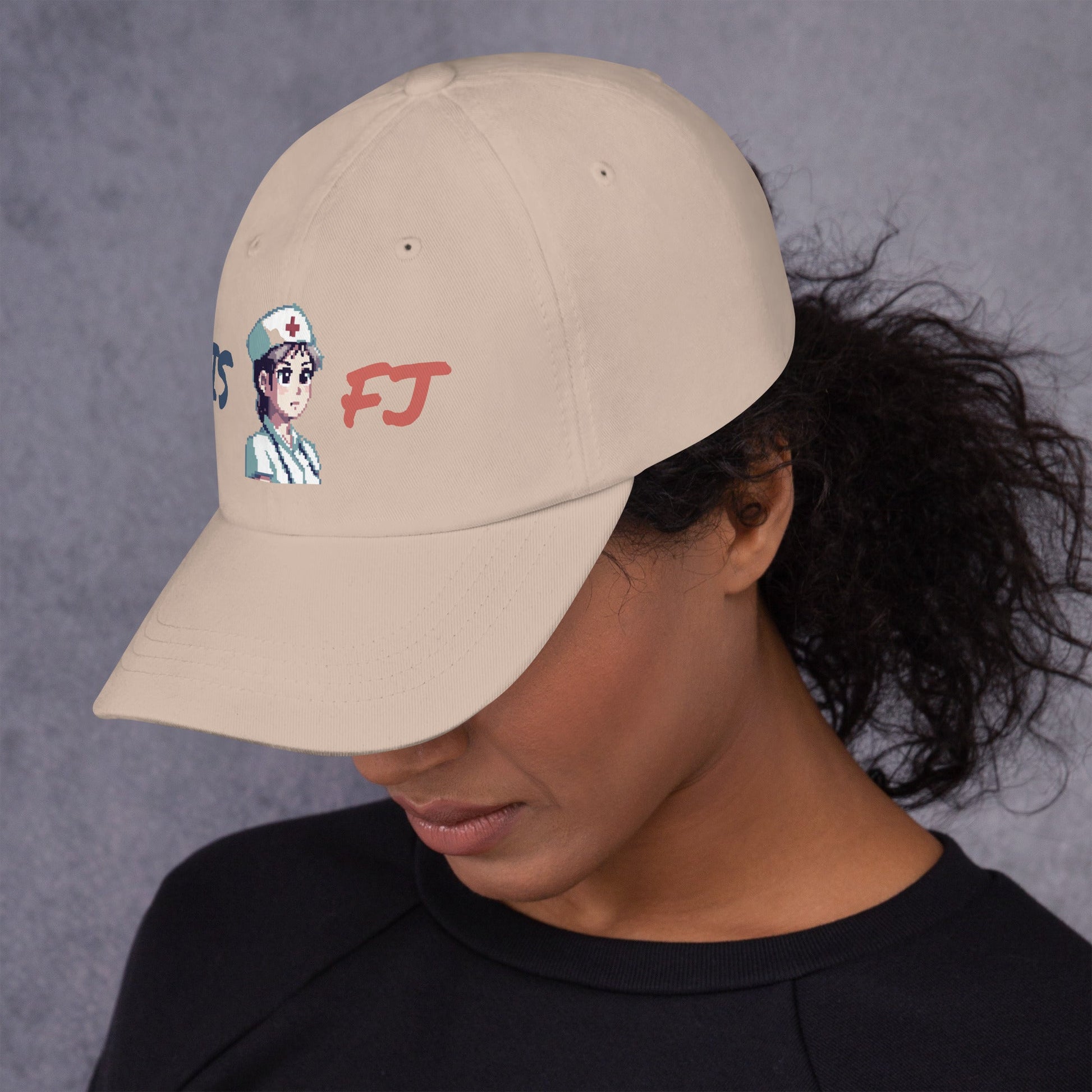 ISFJ Female Pixel Art Embroidered Dad Hat - MindGem