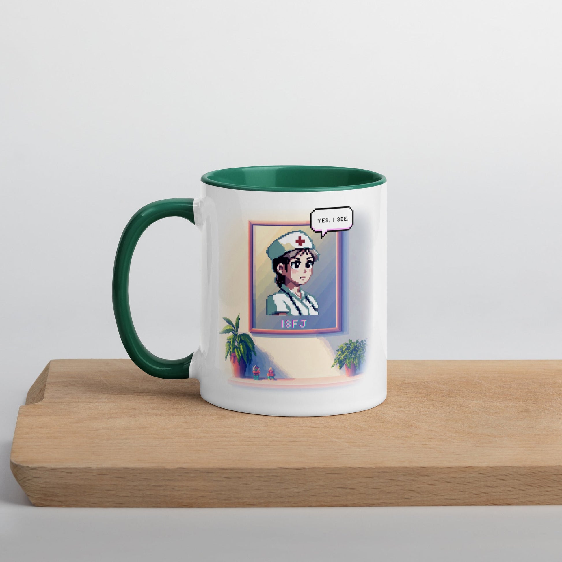 ISFJ Female Pixel Art Mug | "Inner Mirror" | Reflect Your True Self - MindGem