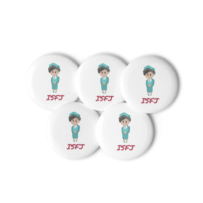 ISFJ Pixel Art Pin Button Set: The Loyal Defender (5 - Pack) - MindGem