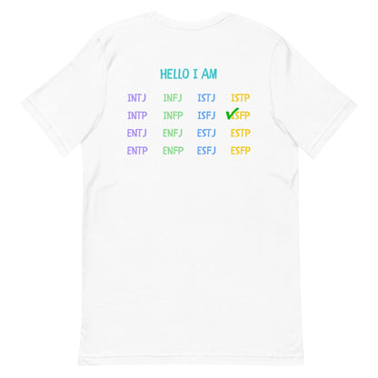 [ISFP] "Hello I Am" MBTI Personality T-Shirt - MindGem