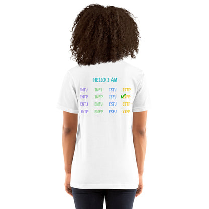 [ISFP] "Hello I Am" MBTI Personality T-Shirt - MindGem
