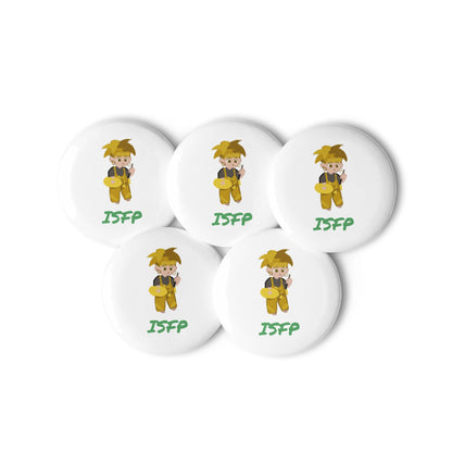 ISFP Pixel Art Pin Button Set: The Free - Spirited Artist (5 - Pack) - MindGem