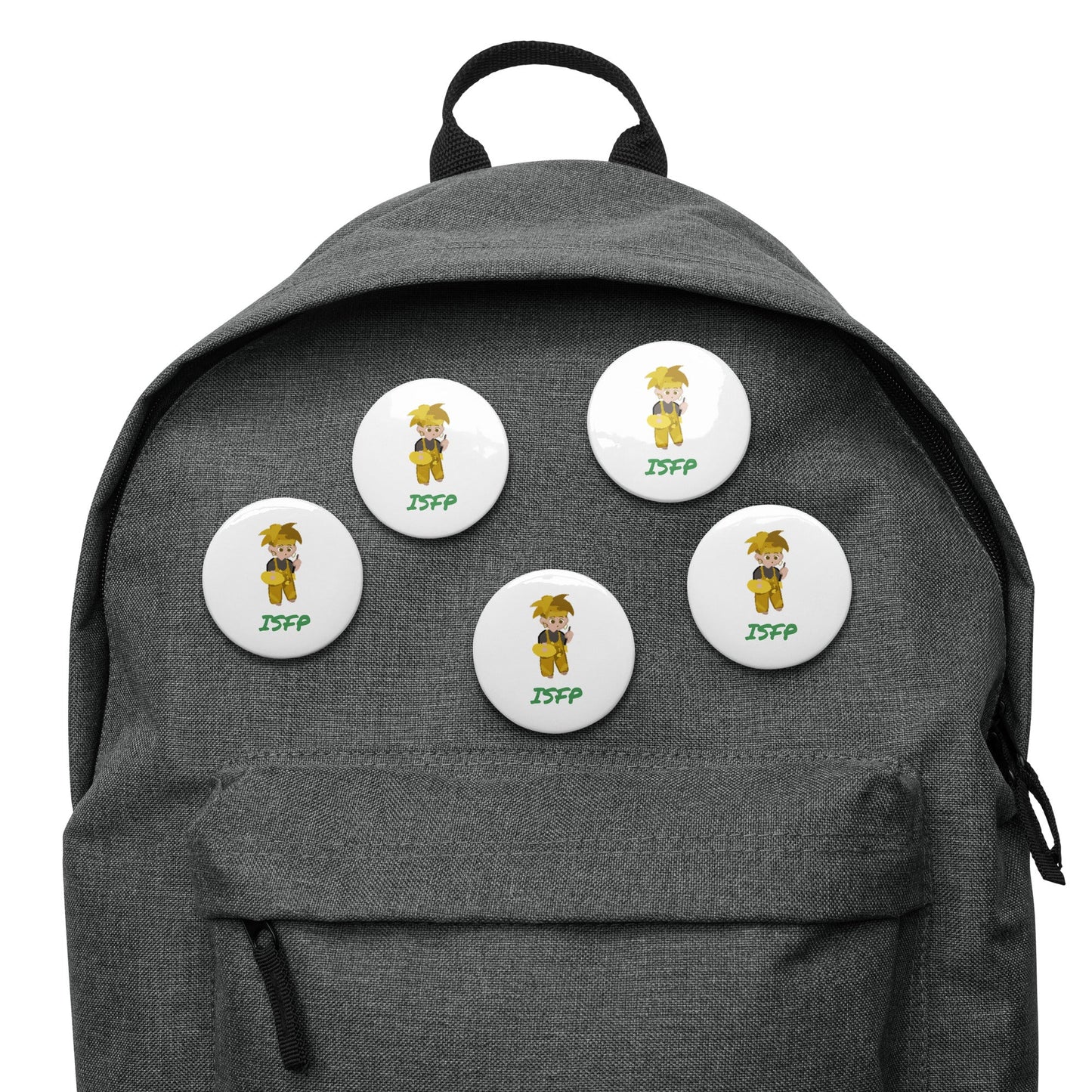 ISFP Pixel Art Pin Button Set: The Free - Spirited Artist (5 - Pack) - MindGem