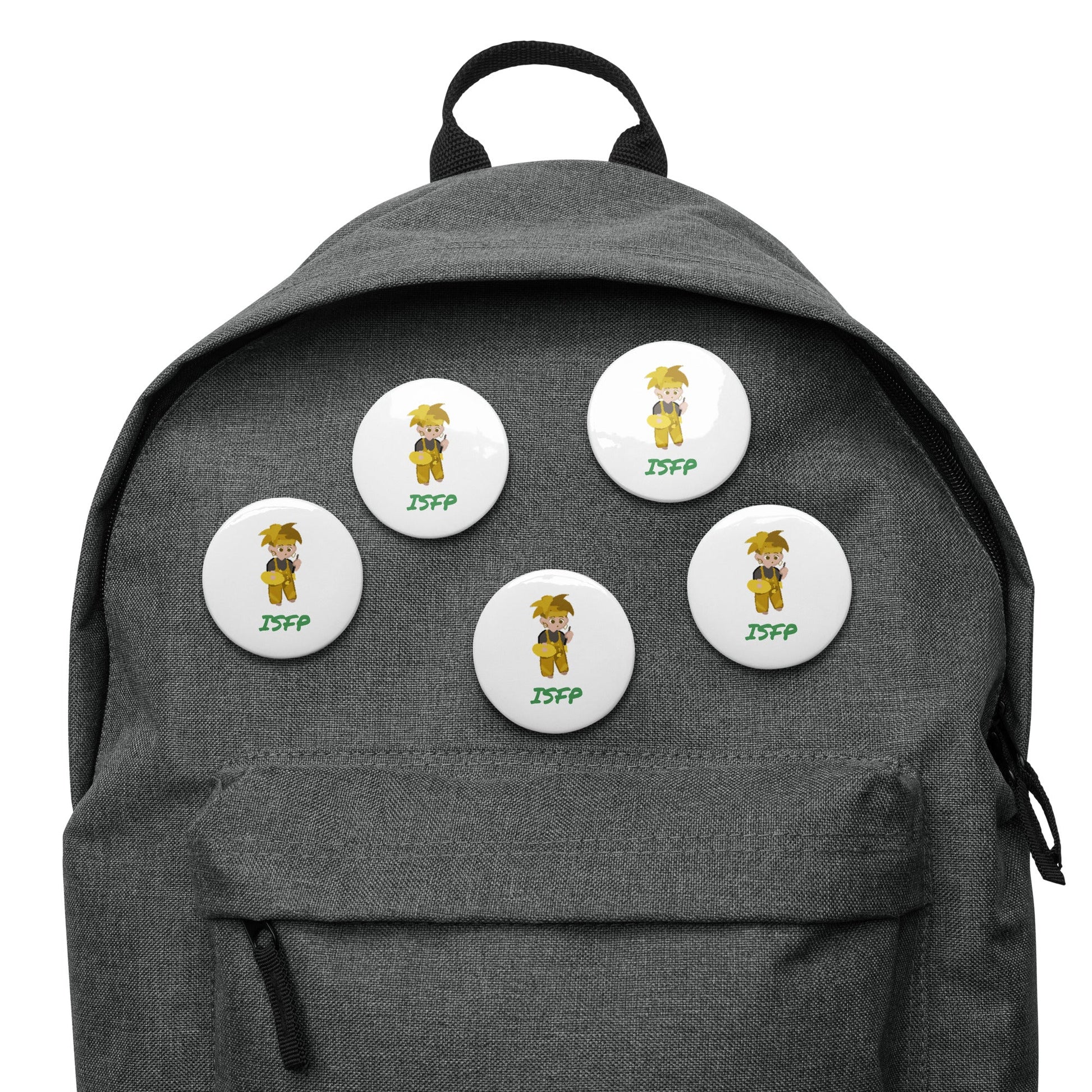 ISFP Pixel Art Pin Button Set: The Free - Spirited Artist (5 - Pack) - MindGem