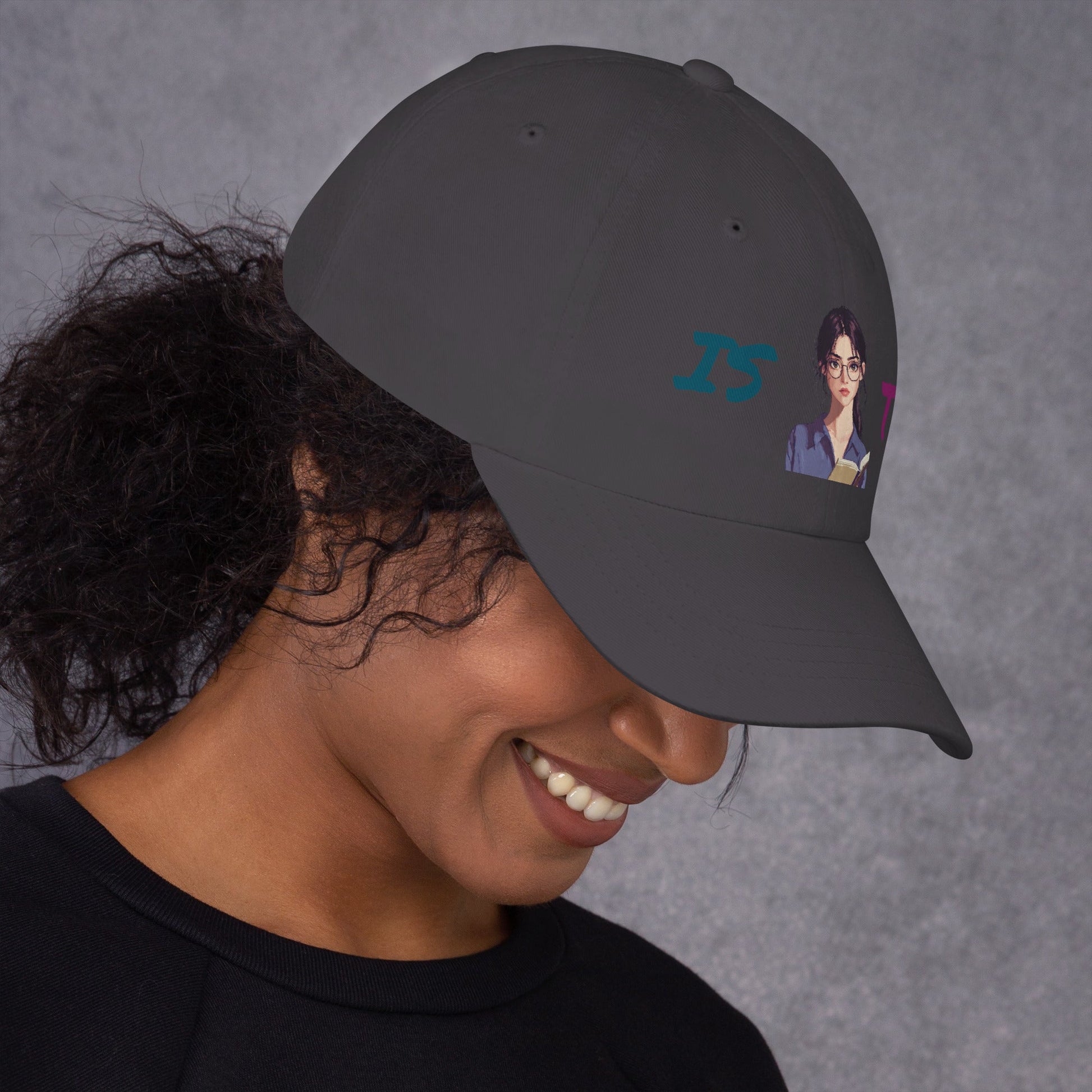 ISTJ Female Pixel Art Embroidered Dad Hat - MindGem