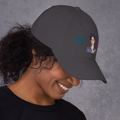 ISTJ Female Pixel Art Embroidered Dad Hat - MindGem