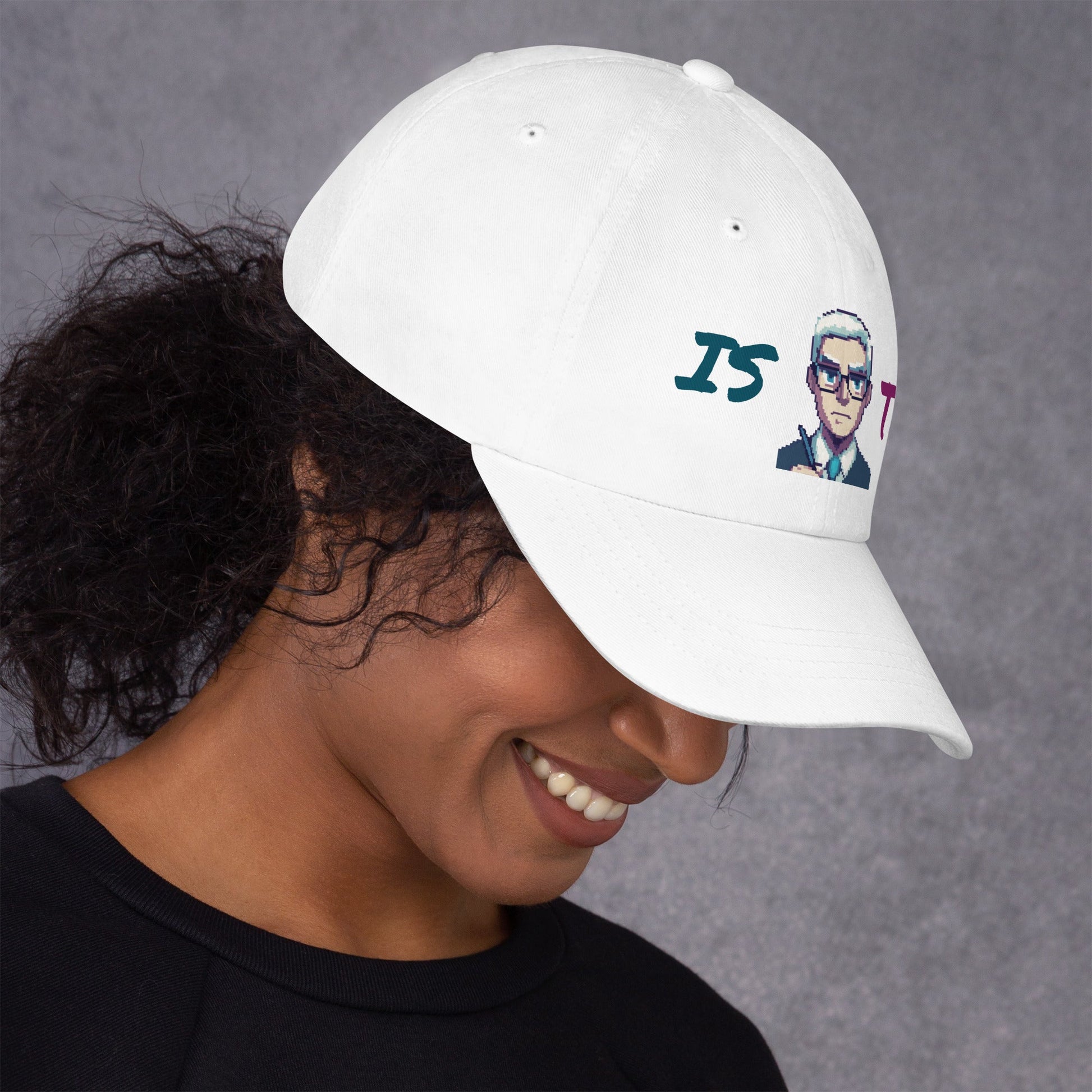 ISTJ Male Pixel Art Embroidered Dad Hat - MindGem