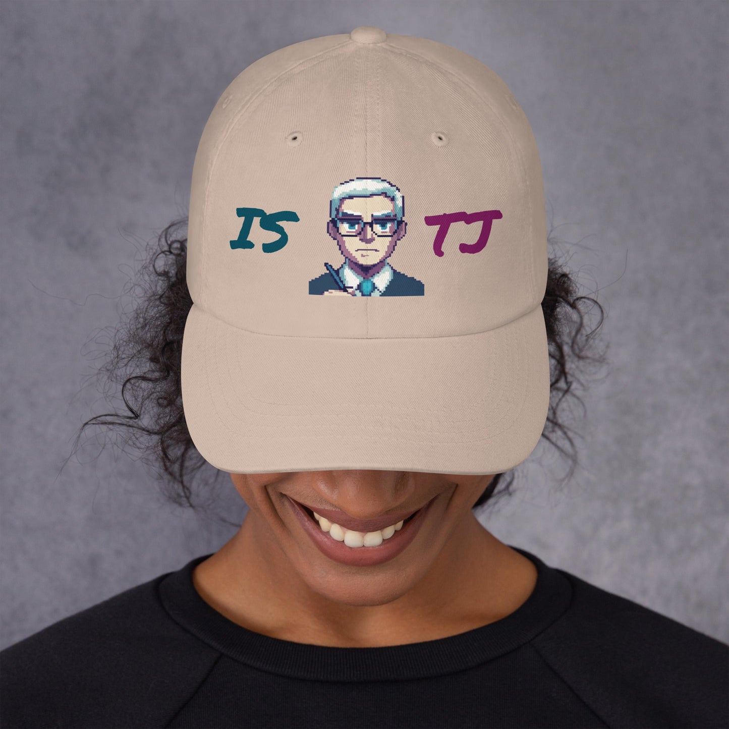 ISTJ Male Pixel Art Embroidered Dad Hat - MindGem