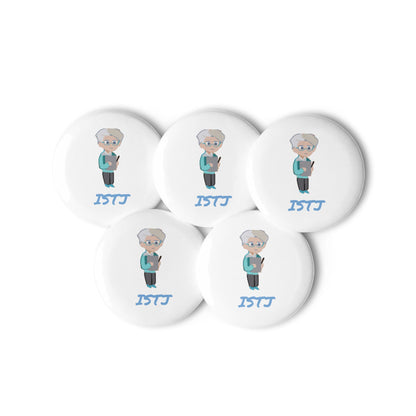 ISTJ Pixel Art Pin Button Set: The Reliable Logistician (5 - Pack) - MindGem