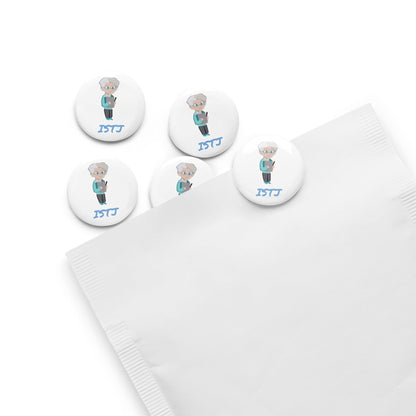 ISTJ Pixel Art Pin Button Set: The Reliable Logistician (5 - Pack) - MindGem