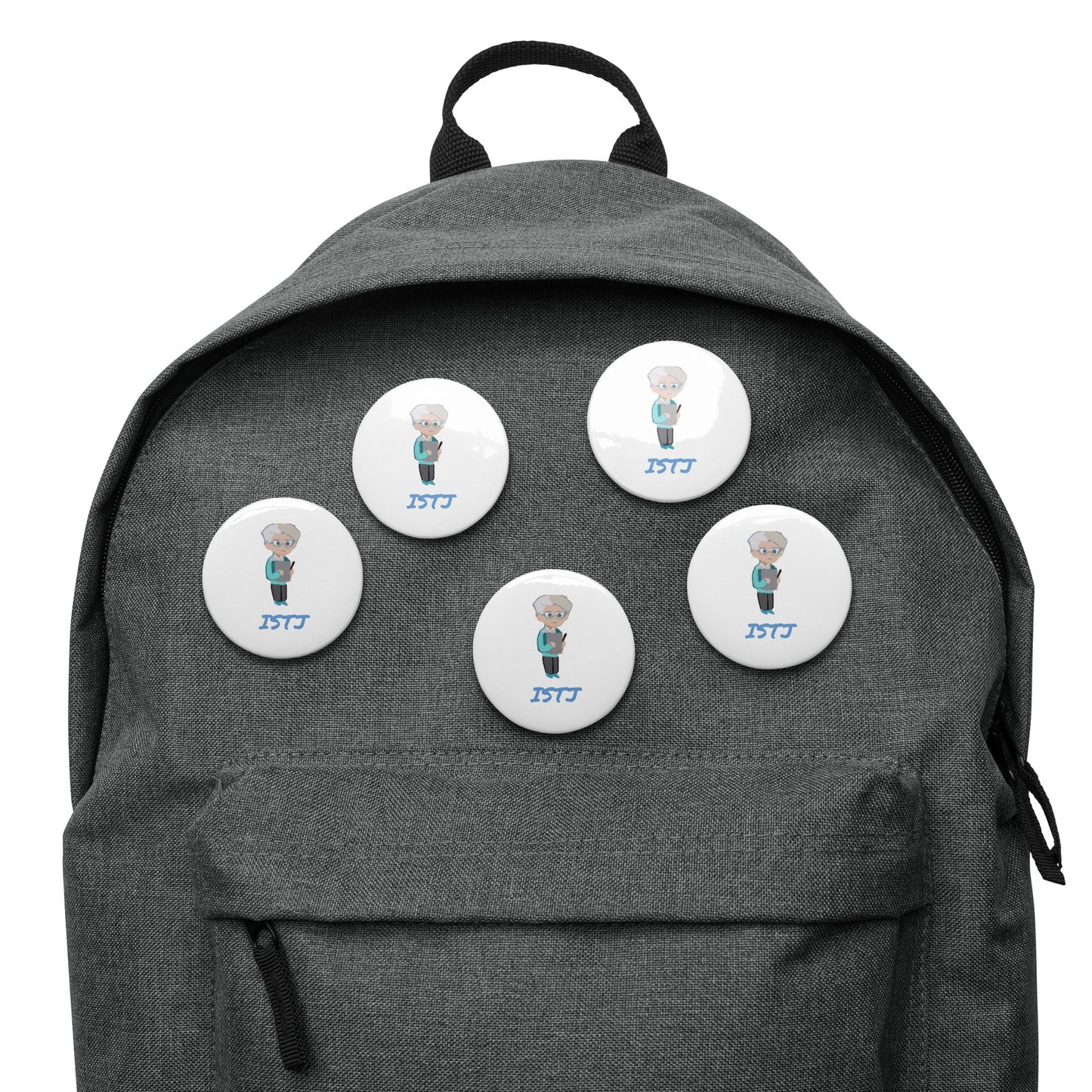 ISTJ Pixel Art Pin Button Set: The Reliable Logistician (5 - Pack) - MindGem