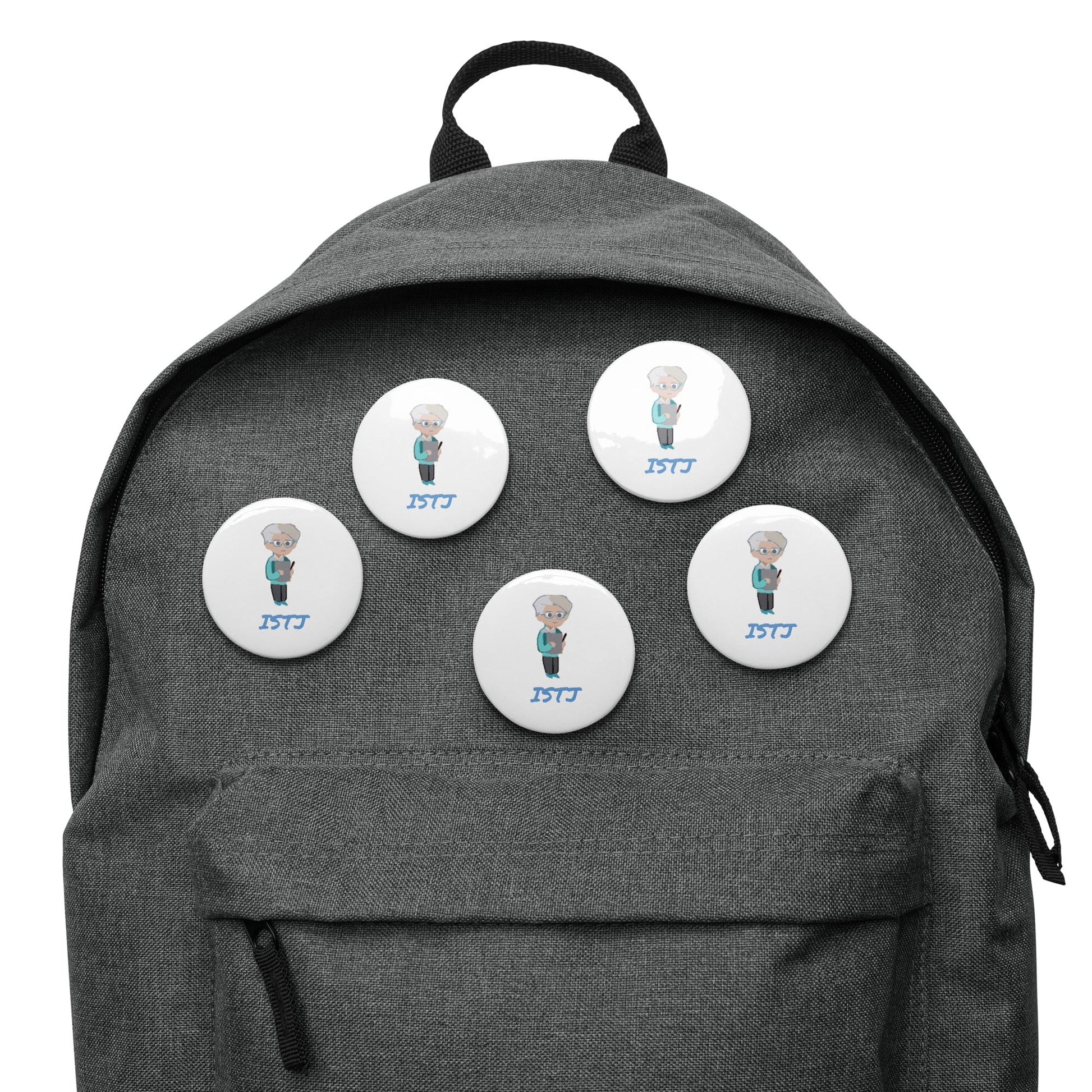 ISTJ Pixel Art Pin Button Set: The Reliable Logistician (5 - Pack) - MindGem