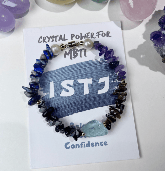 ISTJ - The Logistician's Confidence Crystal & Pearl Bracelet 💼 - MindGem