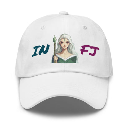 ISTP Female Pixel Art Embroidered Dad Hat - MindGem