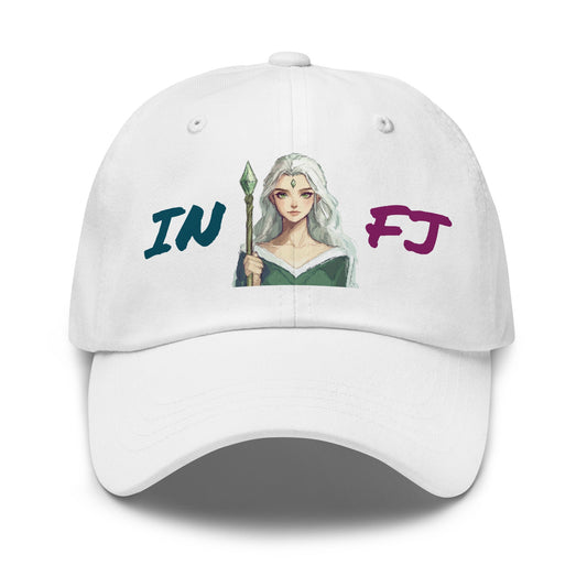 ISTP Female Pixel Art Embroidered Dad Hat - MindGem