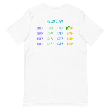 [ISTP] "Hello I Am" MBTI Personality T-Shirt - MindGem