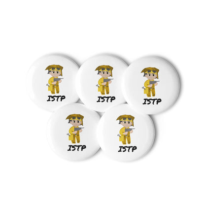 ISTP Pixel Art Pin Button Set: The Virtuoso Crafter (5 - Pack) - MindGem