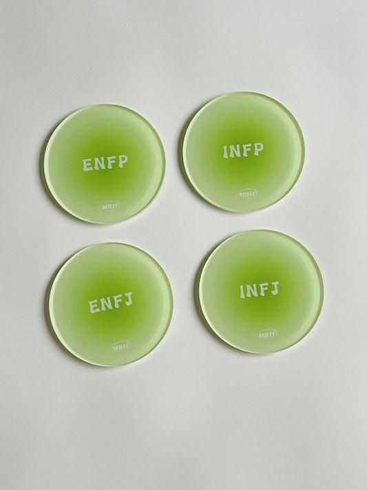 MBTI Dopamine Drink Coaster | Aesthetic Desk Accessories & Personality Gift - MindGem