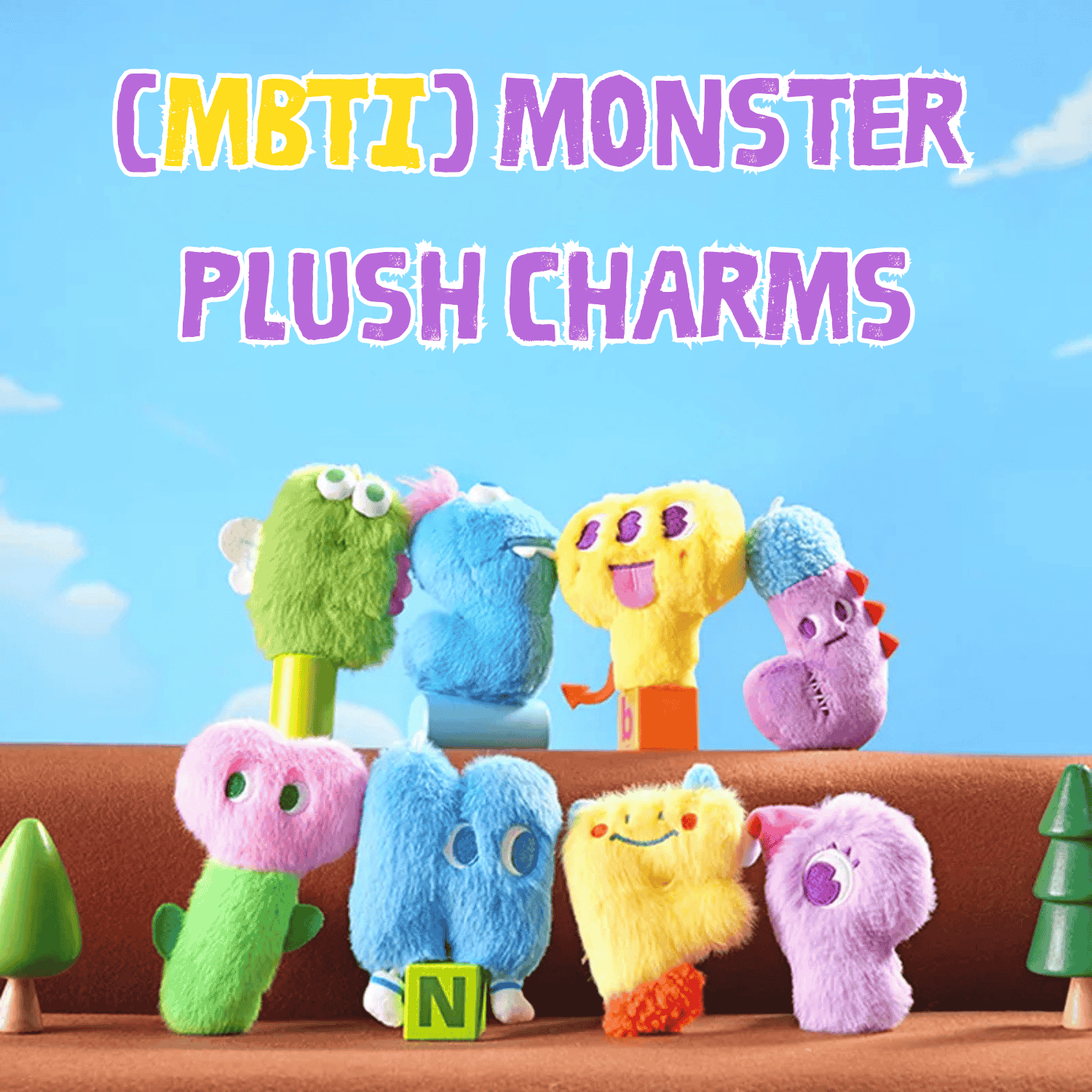 MBTI Letter Monsters | Cute Plush Keychain & Kawaii Charm - MindGem