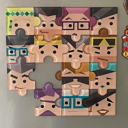 MBTI Magnetic Puzzle | Quirky Fridge Magnet Set for Office Decor - MindGem