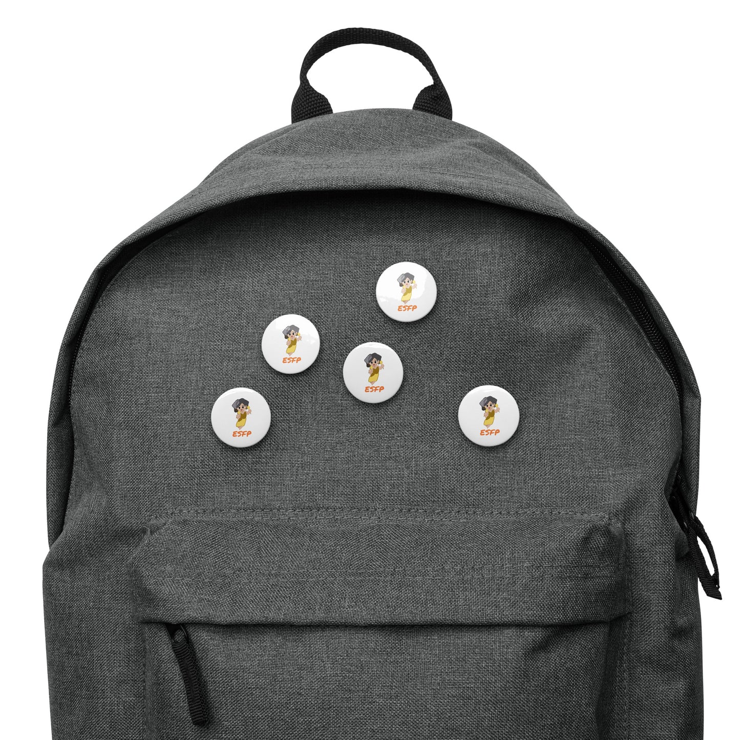 ESFP Pixel Art Pin Button Set: The Natural Entertainer (5-Pack)