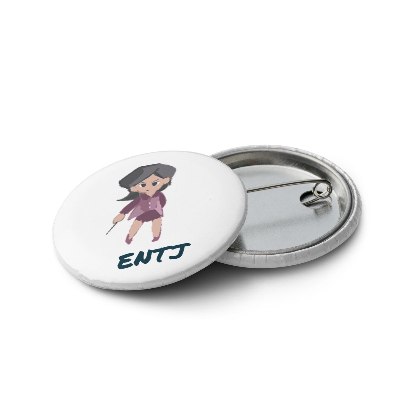 ENTJ Pixel Art Pin Button Set: The Born Commander (5-Pack)