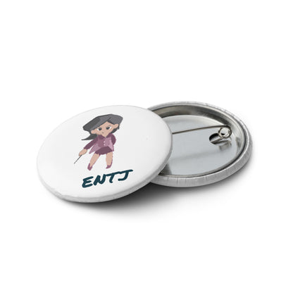 ENTJ Pixel Art Pin Button Set: The Born Commander (5-Pack)
