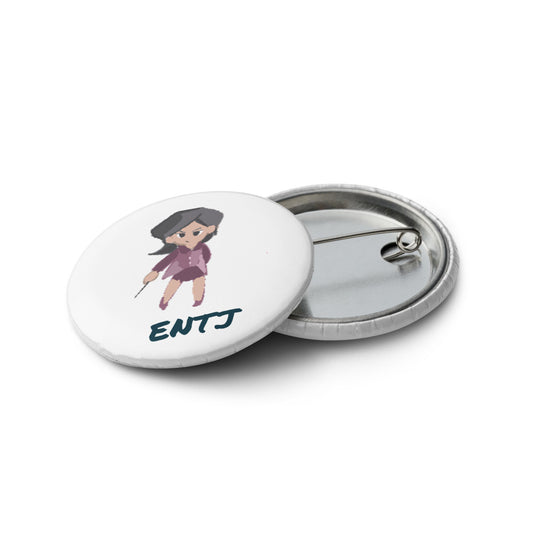 ENTJ Pixel Art Pin Button Set: The Born Commander (5-Pack)