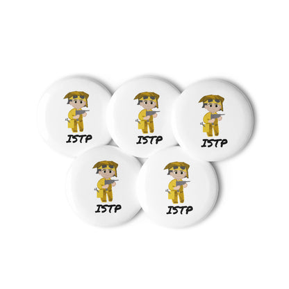 ISTP Pixel Art Pin Button Set: The Virtuoso Crafter (5-Pack)
