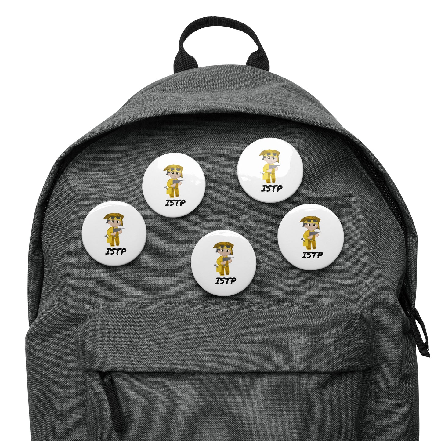 ISTP Pixel Art Pin Button Set: The Virtuoso Crafter (5-Pack)