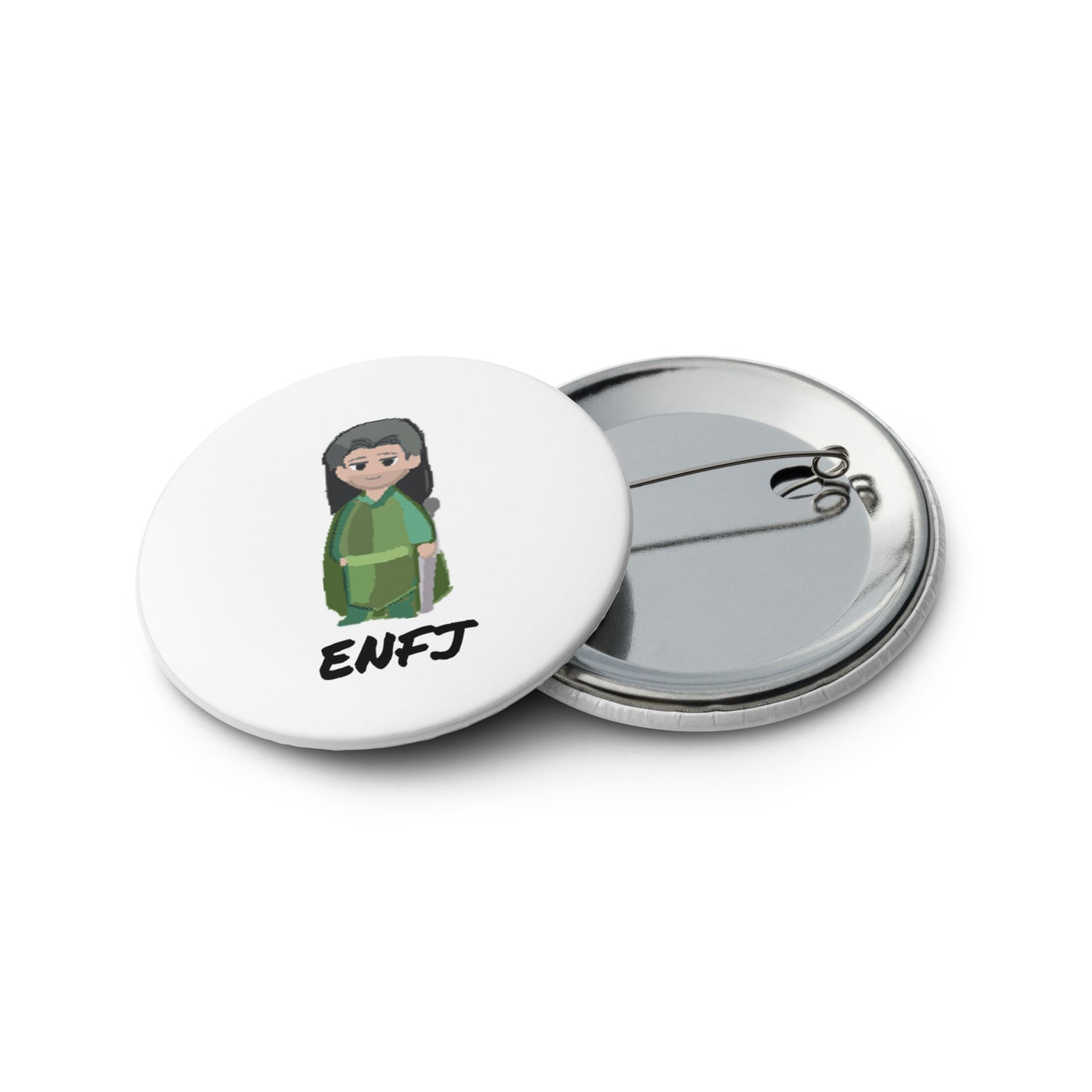 ENFJ Pixel Art Pin Button Set: Hand-Drawn Advocate (5-Pack)