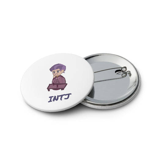 INTJ Pixel Art Pin Button Set: The Strategic Architect (5-Pack)