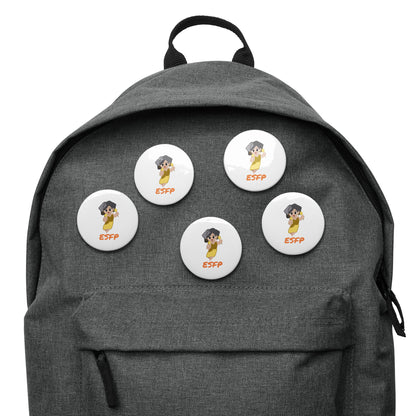 ESFP Pixel Art Pin Button Set: The Natural Entertainer (5-Pack)