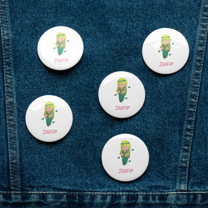 INFP Pixel Art Pin Button Set: The Idealistic Mediator (5-Pack)