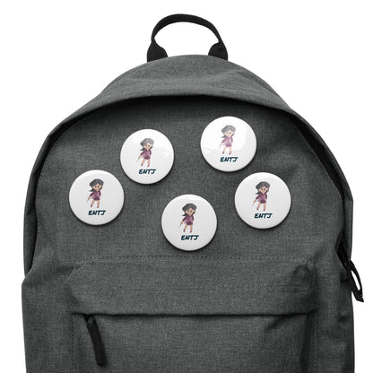 ENTJ Pixel Art Pin Button Set: The Born Commander (5-Pack)